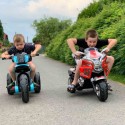 Policajná motorka na veľkých kolesách, 2 x motor 6V, 2 x náhon