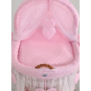 Prútený kôš My Sweet Baby Srdiečka