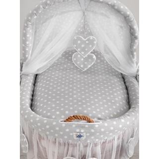 Prútený kôš My Sweet Baby Srdiečka