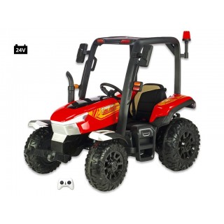 Elektrický traktor Blast s kabínou a vlekom 24V, 2x200W