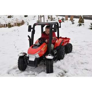 Elektrický traktor Blast s kabínou a vlekom 24V, 2x200W