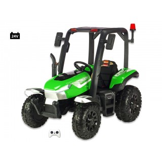 Elektrický traktor Blast s kabínou a vlekom 24V, 2x200W