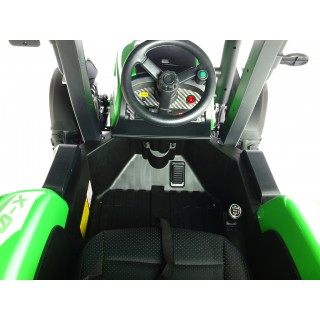 Elektrický traktor Blast s kabínou a vlekom 24V, 2x200W