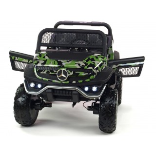 Elektrický džíp Mercedes Benz Unimog, dvojmiestny, lakovaný