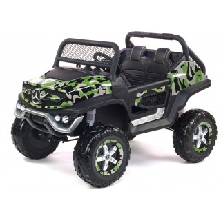 Elektrický džíp Mercedes Benz Unimog, dvojmiestny, lakovaný