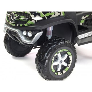 Elektrický džíp Mercedes Benz Unimog, dvojmiestny, lakovaný