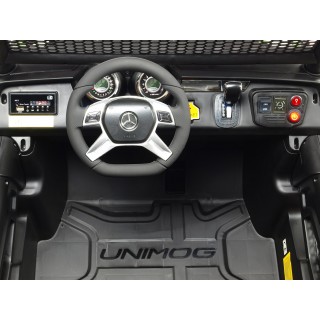 Elektrický džíp Mercedes Benz Unimog, dvojmiestny, lakovaný