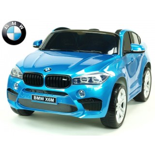 BMW X6M 2miestne,s 2,4G DO,el.brzdou,USB,MP3,voltmetrom,EVAkolesami,otv.dverami,čalunenou sedačkou,lakované modré