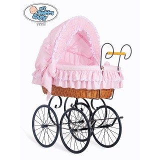 Domáci prútený Retro kôš čierny