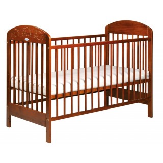 PUPPOLINA Julie postieľka s pevnou bočnicou Gaštan