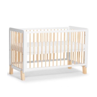 KINDERKRAFT Postieľka drevená so zábranou Lunky