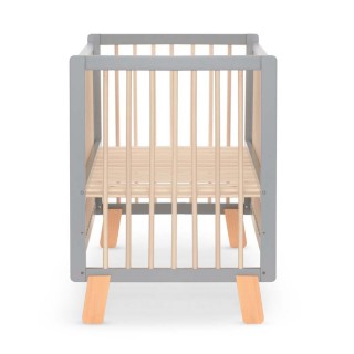 KINDERKRAFT Postieľka drevená so zábranou Lunky Grey