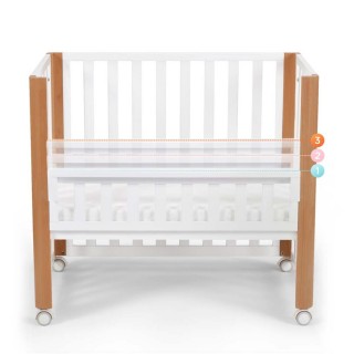 KINDERKRAFT Postieľka drevená Koya s funkciou ohrádky vrátane matraca