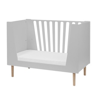 DONE BY DEER Detská postieľka 60x 120 cm - šedá