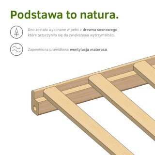 Postieľka drevená s vyberateľnými priečkami Frank Grey