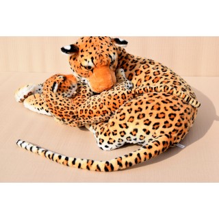 Plyšová leopardia mama s mláďaťom