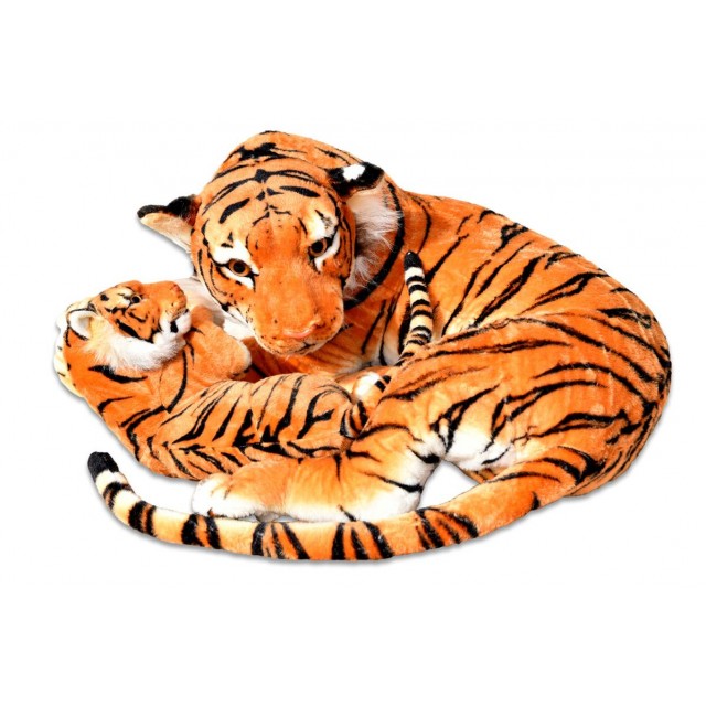 Plyšová tigrica s mláďaťom