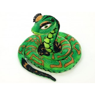 Plyšový had zelený