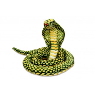 Plyšový Had Kobra zelená