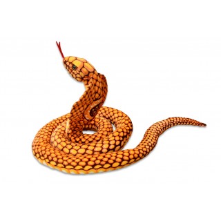 Plyšový Had Kobra zlatá