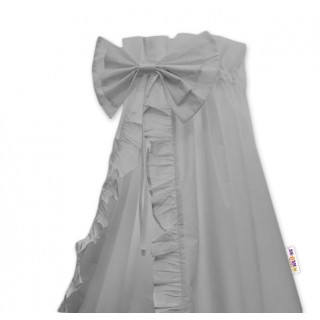 Nebesá z celej látky s volánikom a mašľou