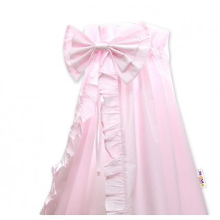 Nebesá z celej látky s volánikom a mašľou