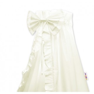 Nebesá z celej látky s volánikom a mašľou