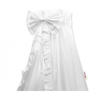 Nebesá z celej látky s volánikom a mašľou