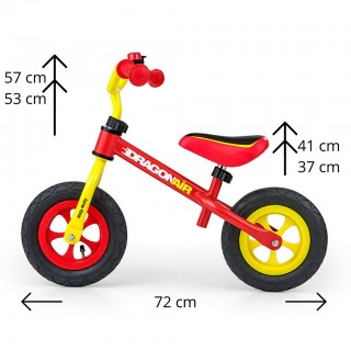 Detské odrážadlo Milly Mally Dragon Air yellow-red