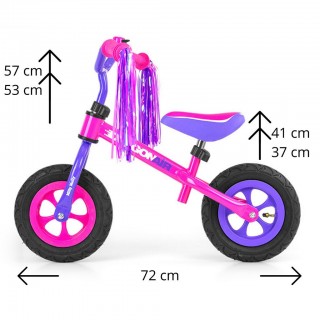 Detské odrážadlo Milly Mally Dragon Air pink
