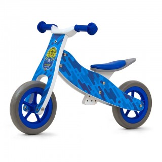 Detské multifunkčné odrážadlo 2v1 Milly Mally Look Blue Army