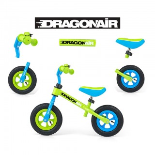 Detské odrážadlo kolo Milly Mally Dragon Air green
