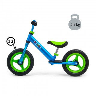 Detské odrážadlo bicykel Milly Mally Sonic Blue