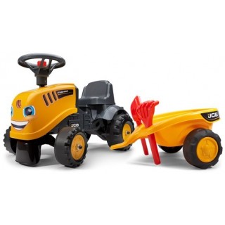 Odrážadlo JCB traktor 215 s vozíkom a náradím