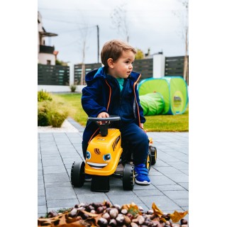 Odrážadlo JCB traktor 215 s vozíkom a náradím