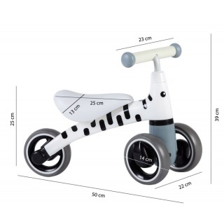 Odrážadlo Eco Toys Zebra - biela