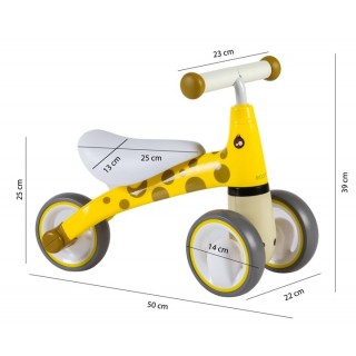 Odrážadlo Eco Toys Žirafka - žltá