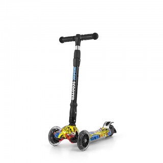 Detská kolobežka Milly Mally Magic Scooter graffiti