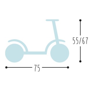 KOLOBEŽKA PUKY SCOOTER R1 MODRÁ