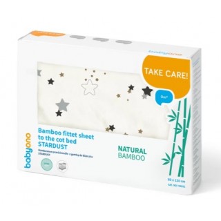 Bambusové prestieradlo - Hviezdny prach ecru