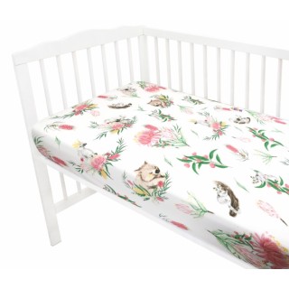 Detské bavlnené prestieradlo do postieľky - Exotika