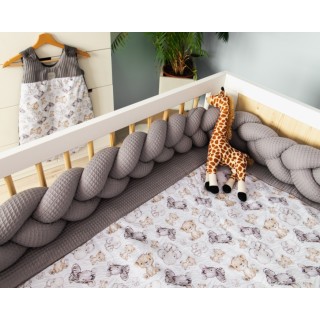 Mantinel pletený vrkoč Vafel - Safari