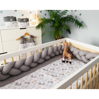 Mantinel pletený vrkoč Vafel - Safari