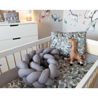 Mantinel pletený vrkoč Vafel - Žirafa