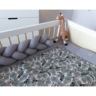 Mantinel pletený vrkoč Vafel - Žirafa