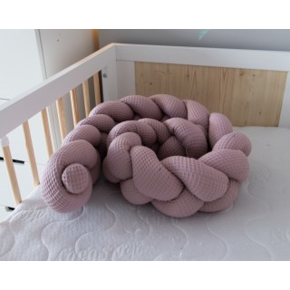 Mantinel pletený vrkoč Vafel - Magnólia