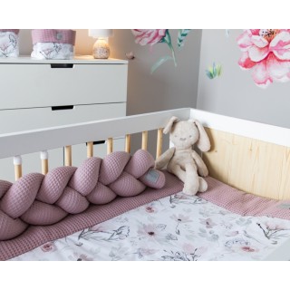 Mantinel pletený vrkoč Vafel - Magnólia