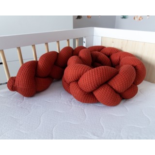 Mantinel pletený vrkoč Vafel - Motýle