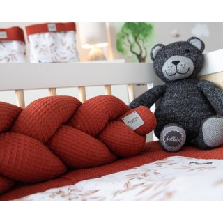 Mantinel pletený vrkoč Vafel - Motýle