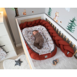 Mantinel pletený vrkoč Vafel - Motýle